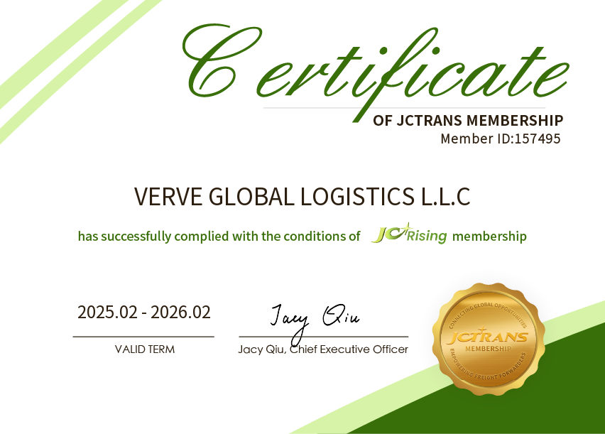 VERVE GLOBAL LOGISTICS L.L.CJC Rising