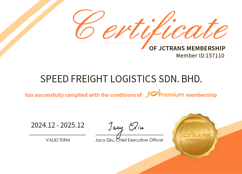 SPEED FREIGHT LOGISTICS SDN. BHD.JC Premium