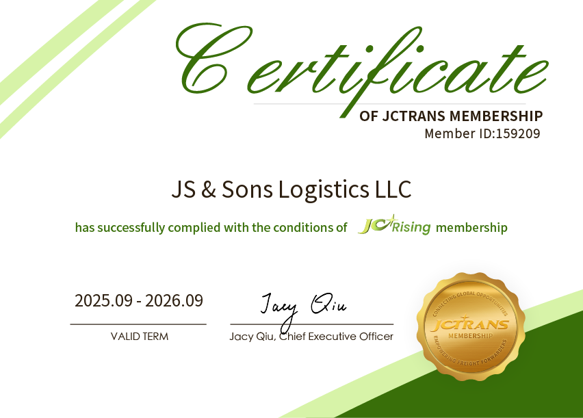 JS & SONS LOGISTICS LLCJC Rising