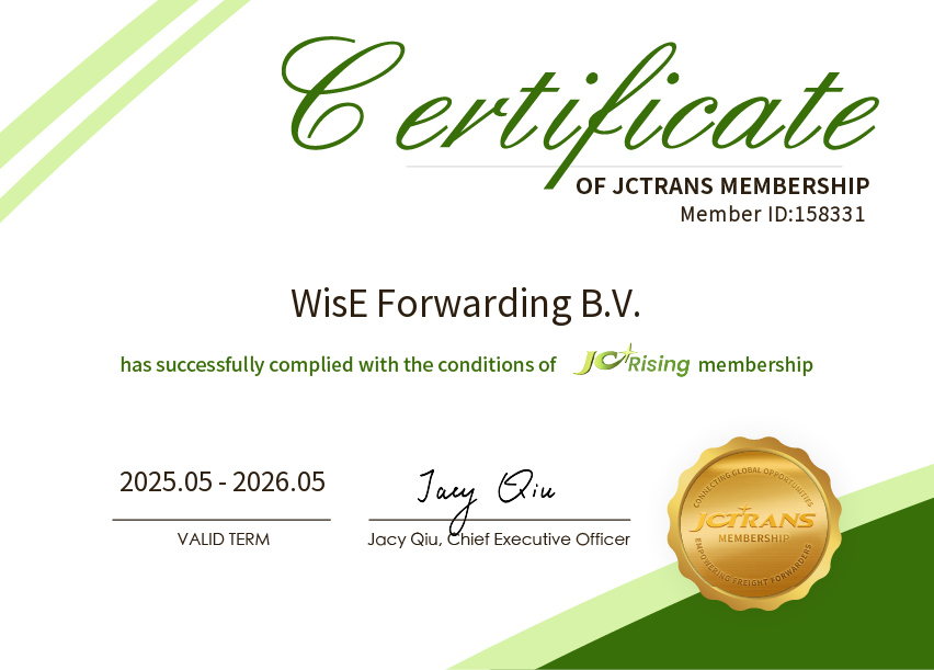 WisE Forwarding B.V.JC Rising