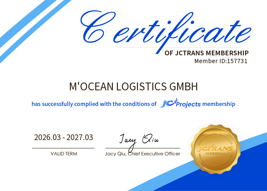 M'OCEAN LOGISTICS GMBHJC Projects