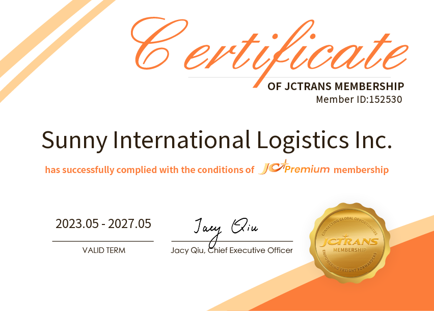 Sunny International Logistics Inc.JC Premium