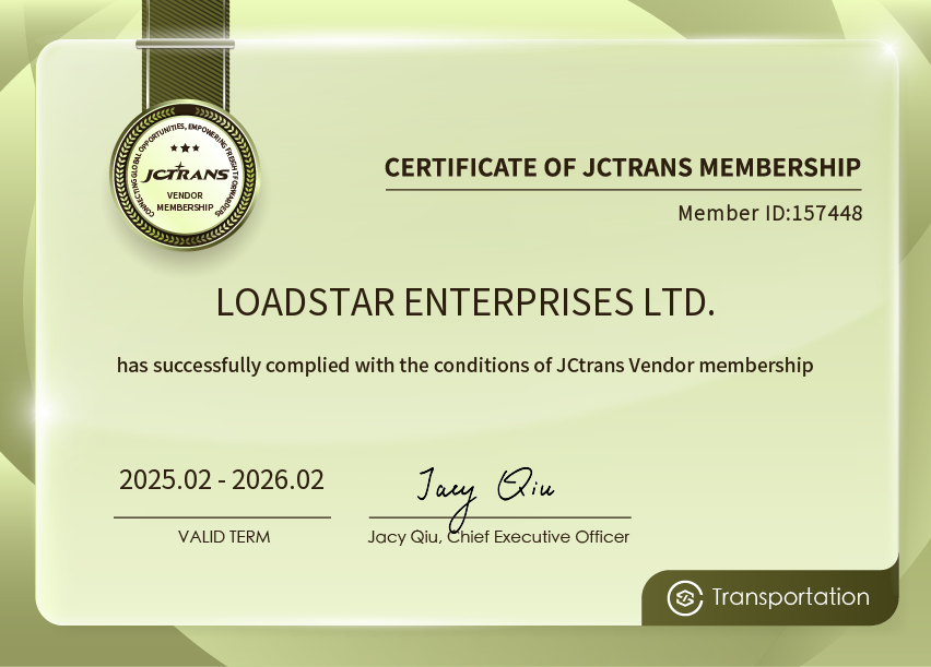 LOADSTAR ENTERPRISES LTD.JC Vendor Transportation
