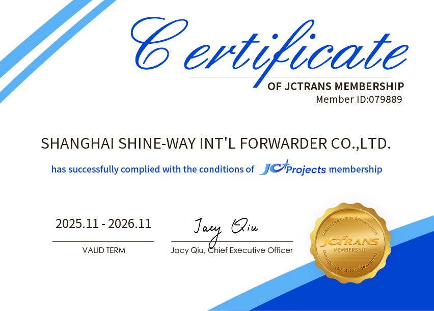 SHANGHAI SHINE-WAY INT'L FORWARDER CO.,LTD.JC Projects