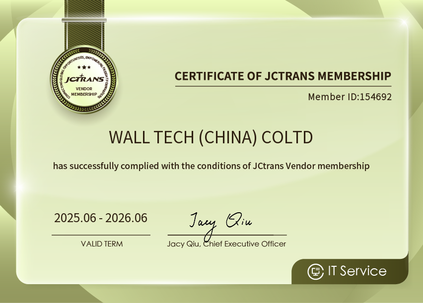 WALL TECH (CHINA) COLTDJC Vendor IT Services
