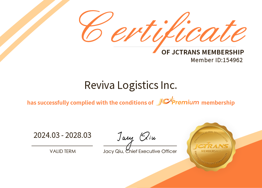 Reviva Logistics Inc.JC Premium