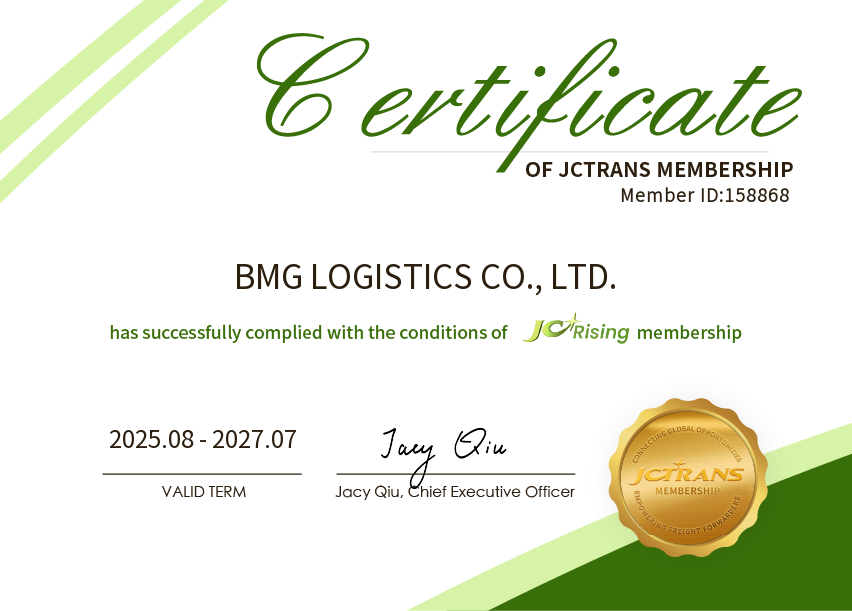 BMG LOGISTICS CO., LTD.JC Rising
