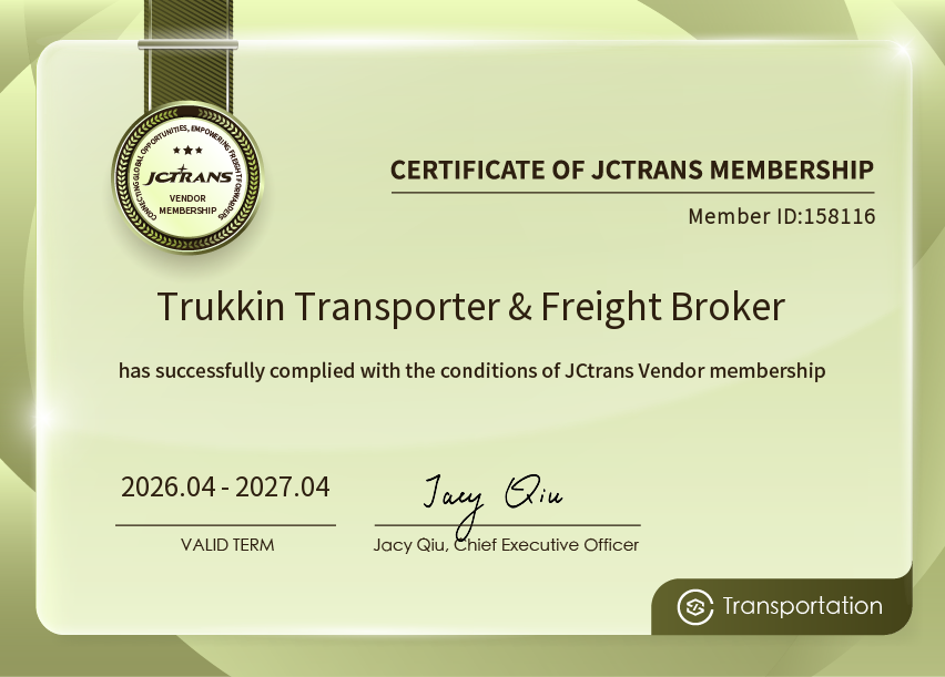 Trukkin Transporter & Freight BrokerJC Vendor Transportation