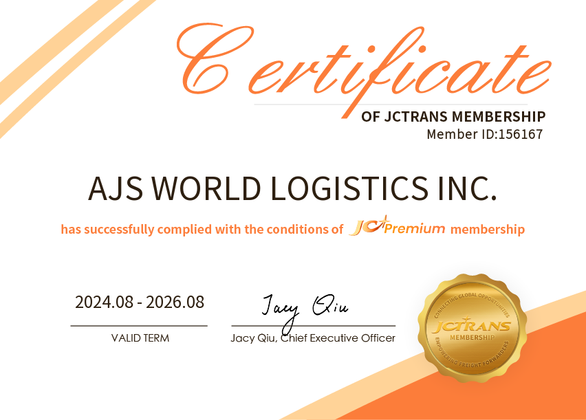 AJS WORLD LOGISTICS INC.JC Premium