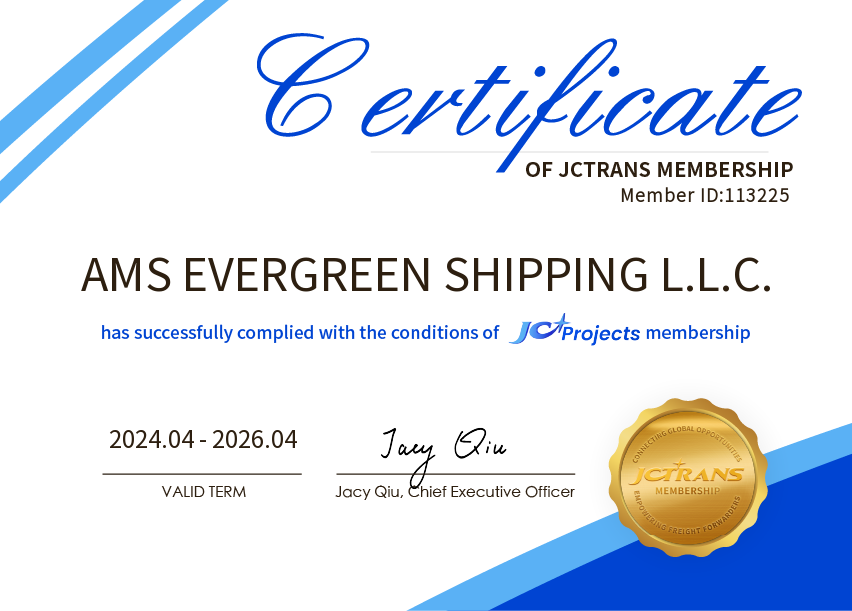 AMS EVERGREEN SHIPPING L.L.C.JC Projects