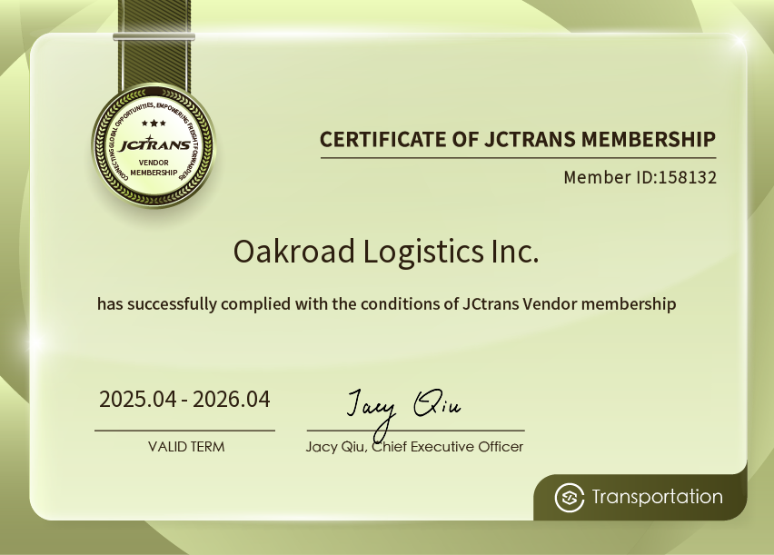 Oakroad Logistics Inc.JC Vendor Transportation