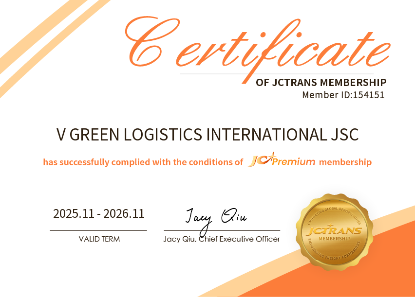 V GREEN LOGISTICS INTERNATIONAL JSCJC Premium