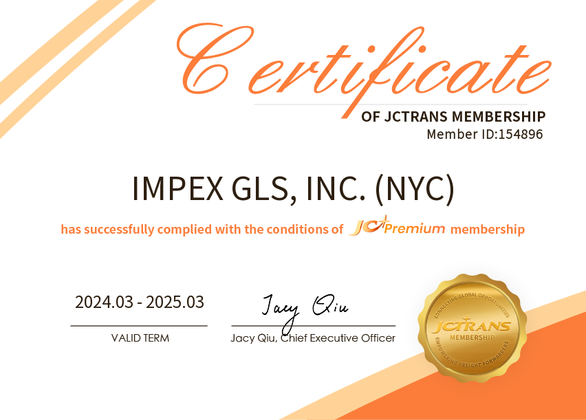 IMPEX GLS, INC. (NYC)Logistics Services Company Information-JCtrans