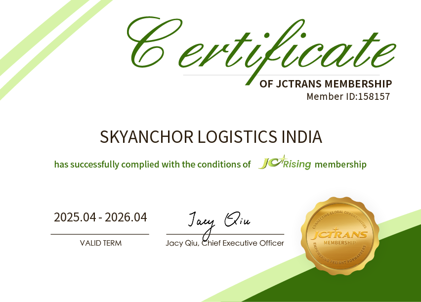 SKYANCHOR LOGISTICS INDIAJC Rising