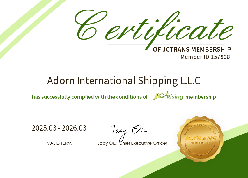 Adorn International Shipping L.L.CJC Rising