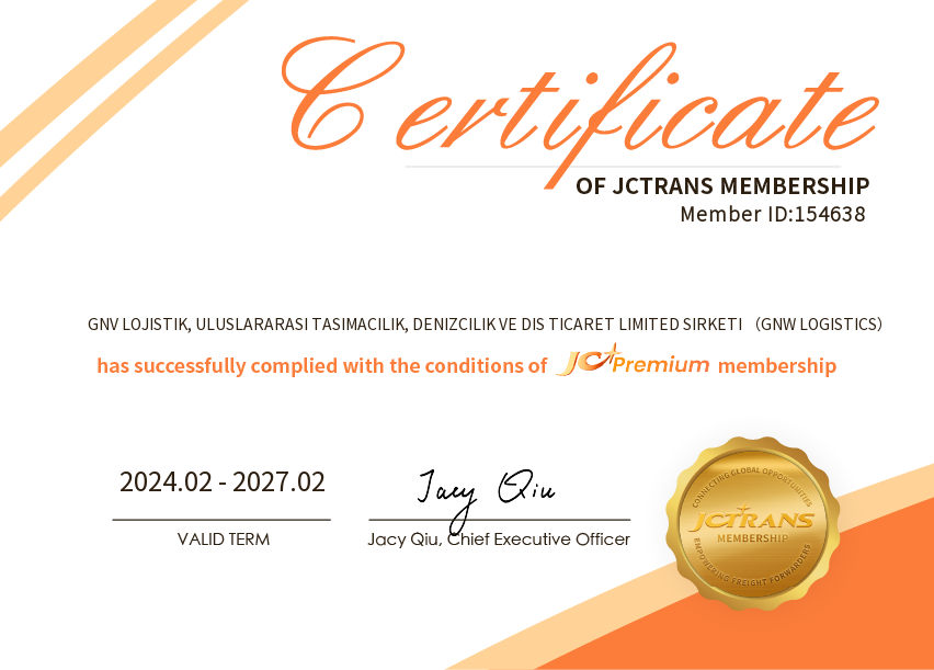 GNV LOJISTIK, ULUSLARARASI TASIMACILIK, DENIZCILIK VE DIS TICARET LIMITED SIRKETI (GNW LOGISTICS)JC Premium