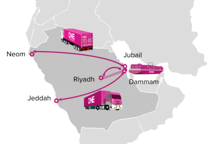 ONE Launches New Door-to-Door Service in Saudi Arabia to Boost Inland Logistics