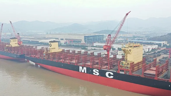 中国船厂斩获18艘百亿集装箱船大单！与MSC和TMS签订合同