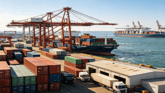 Intermodal rail freight routing adjustments that cut cross country transport costs