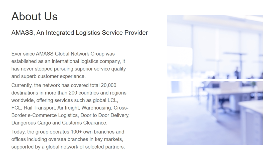AMASS GLOBAL NETWORK GROUP CO., LTD HANGZHOU BRANCH - Freight ...